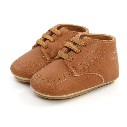 Multicolor Retro Leather Shoes Baby Brown 13-18 Months