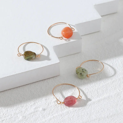 Multi-Layer Laminated Stone Ring