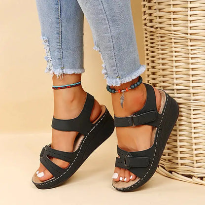 Vintage Roman Sandals Black