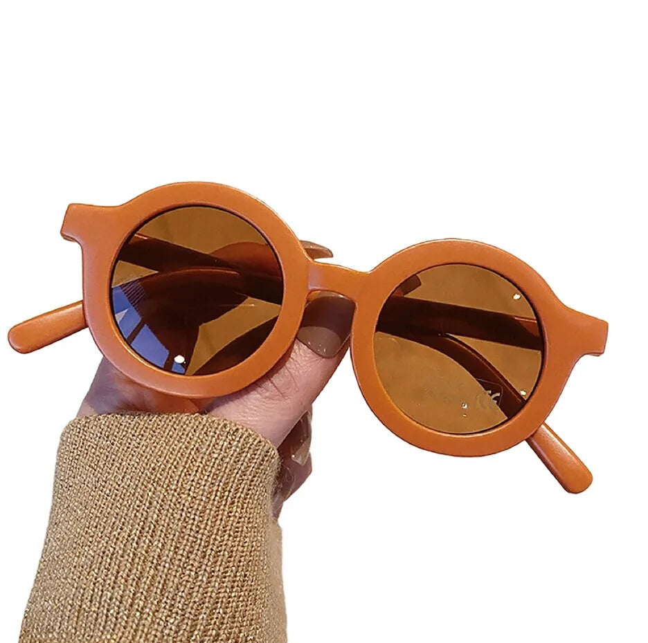 Solid Color Sunglasses For Kids red