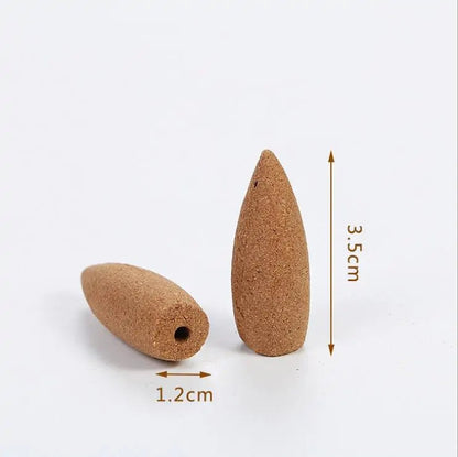 Natural Sandalwood Backflow Incense Cones - Kia Day Design
