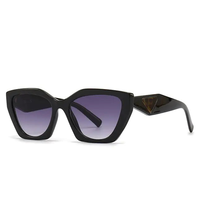 Retro Rectangular Cat Eye Sunglasses - Kia Day Design