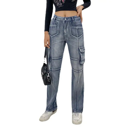 Slim Fit Casual Design Jeans Trousers for Work