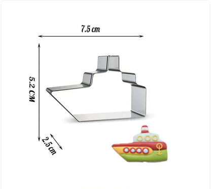 Transportation Shaped Cookie Cutters