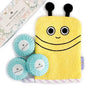 Milk&Moo Buzzy Bee Bath Glove and Milavanda Baby Soap Set Yellow One size