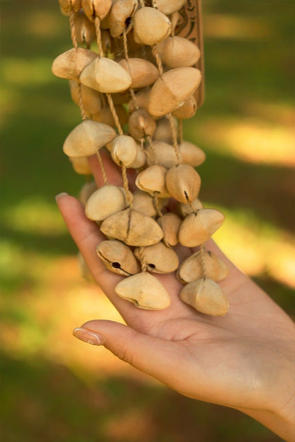 Hand Bell | Chacha Oleander Seed Shaker - - Seed Shaker