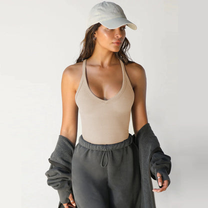 Womens Knitted Slim Top Vest - Kia Day Design
