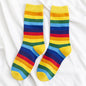 Rainbow Striped Stockings for Women - Kia Day Design