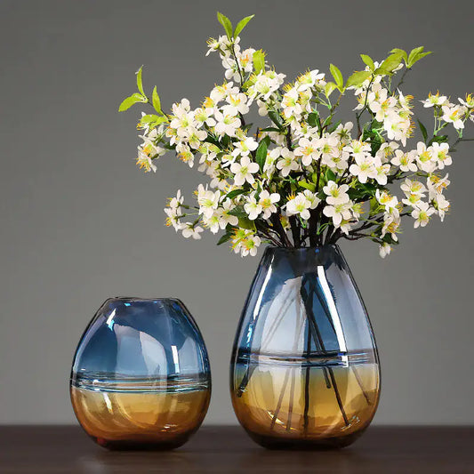 Modern Gradient Light Luxury Minimalist Glass Vase