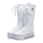 High-Top Canvas Boots for Women - Kia Day Design