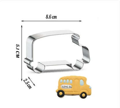 Transportation Shaped Cookie Cutters