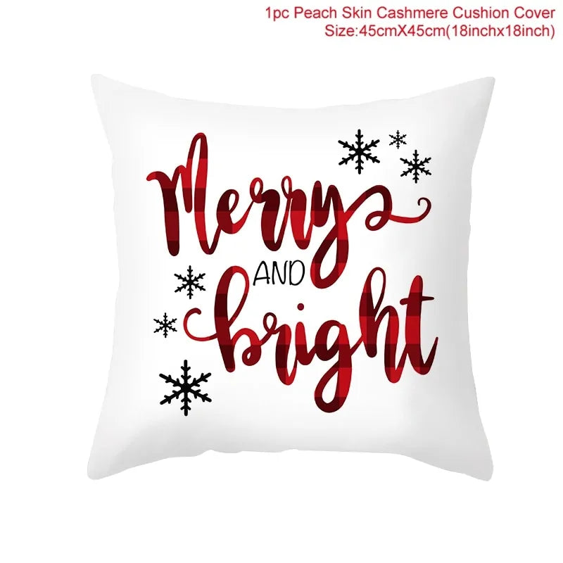 Cartoon Christmas Pillow Cover Kia Day Design
