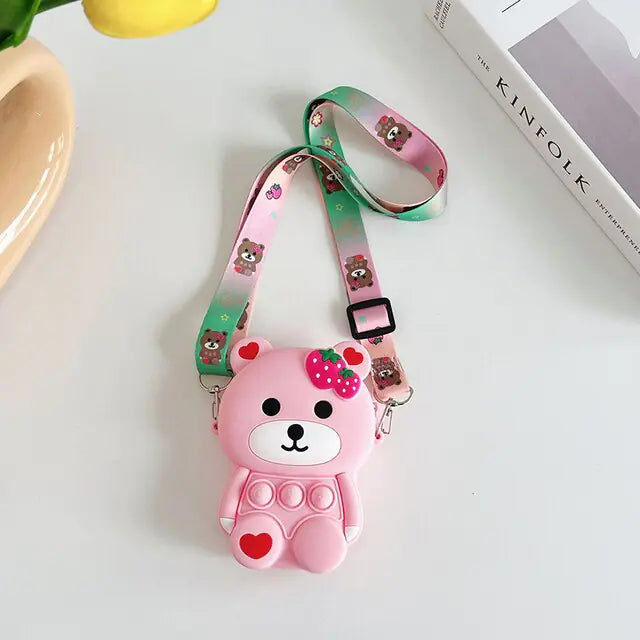 Antistress Bear Shoulder Bag Toy