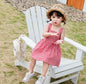 Summer Baby Girls Sling Dress Pink