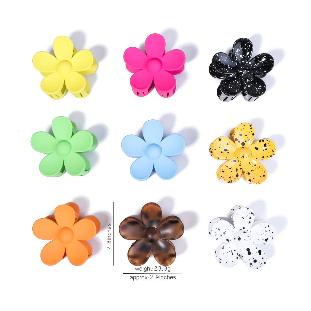 Flower Shape Hair Claw Clip