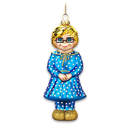 Mrs. Beasley Collectors Edition Blown Glass Ornament - - ornament