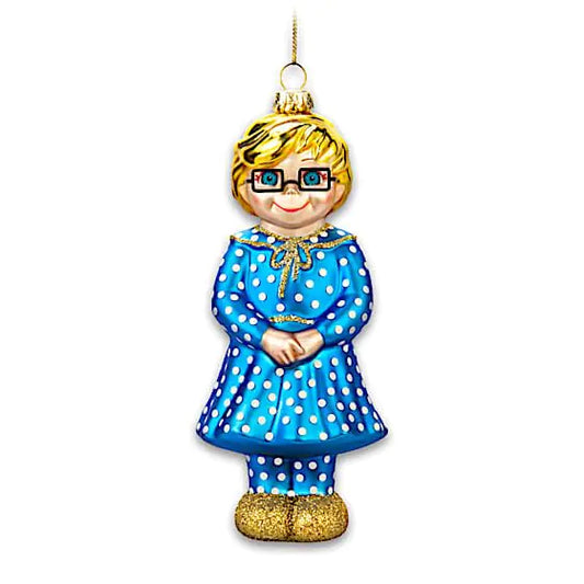Mrs. Beasley Collectors Edition Blown Glass Ornament - - ornament