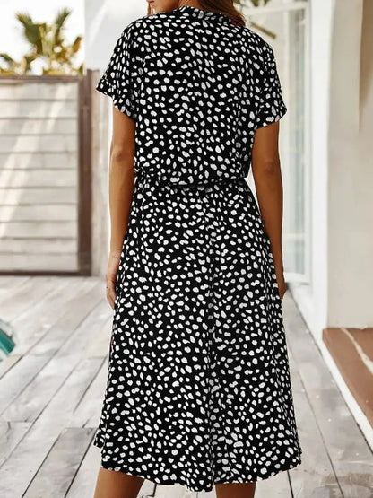 Ladies Short Sleeve Summer Long Dress - Kia Day Design