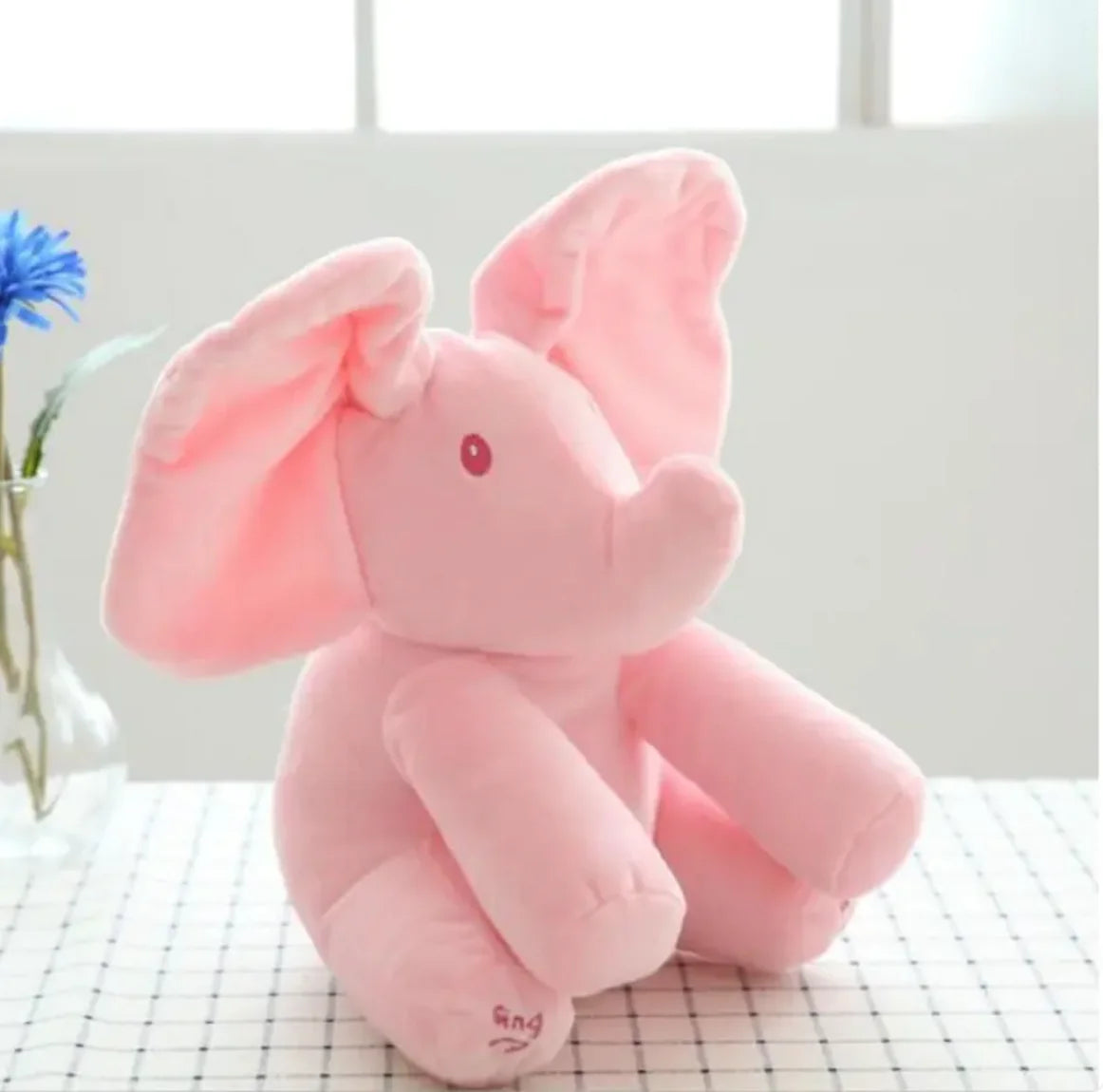 Interactive Peek-A-Boo Elephant Plush Toy - Pink - Toy
