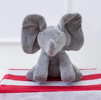 Interactive Peek-A-Boo Elephant Plush Toy - - Toy