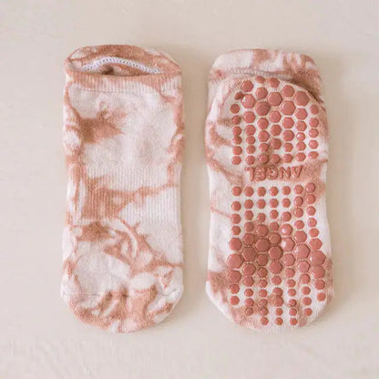 Breathable Tie-Dye Yoga Socks Kia Day Design