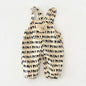 Bear Applique Jumpsuit black beige 3-6 Months