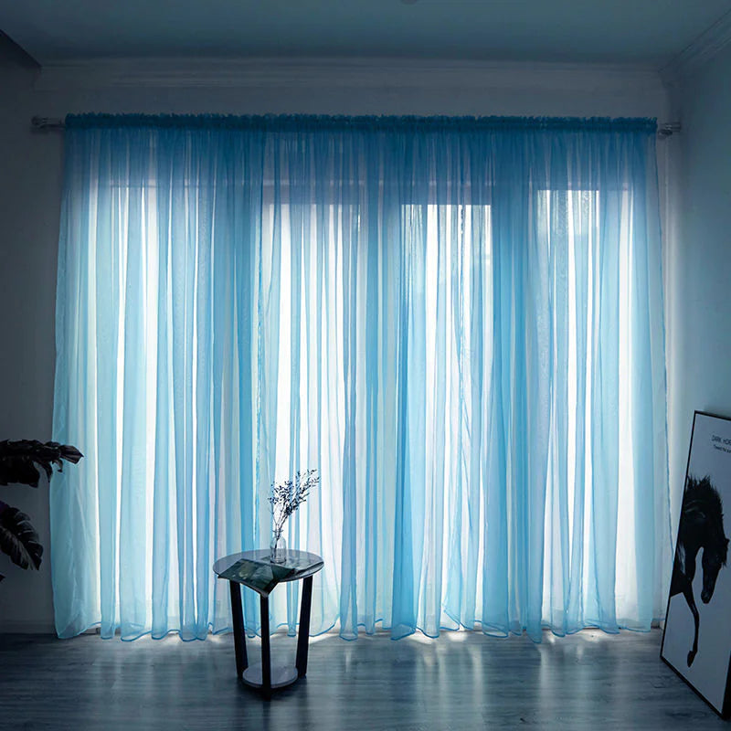 Solid Color Gauze Curtains - Kia Day Design
