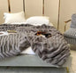 Luxury Faux Rabbit Fur Winter Blanket Kia Day Design