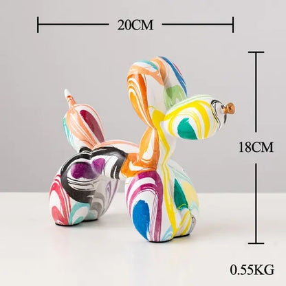 Nordic Resin Balloon Dog Statue Kia Day Design