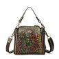Genuine Leather Women's Handbag and Bucket Backpack Kia Day Design