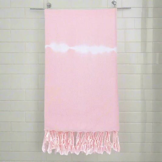 Rose Tie Dye Turkish Beach Towel