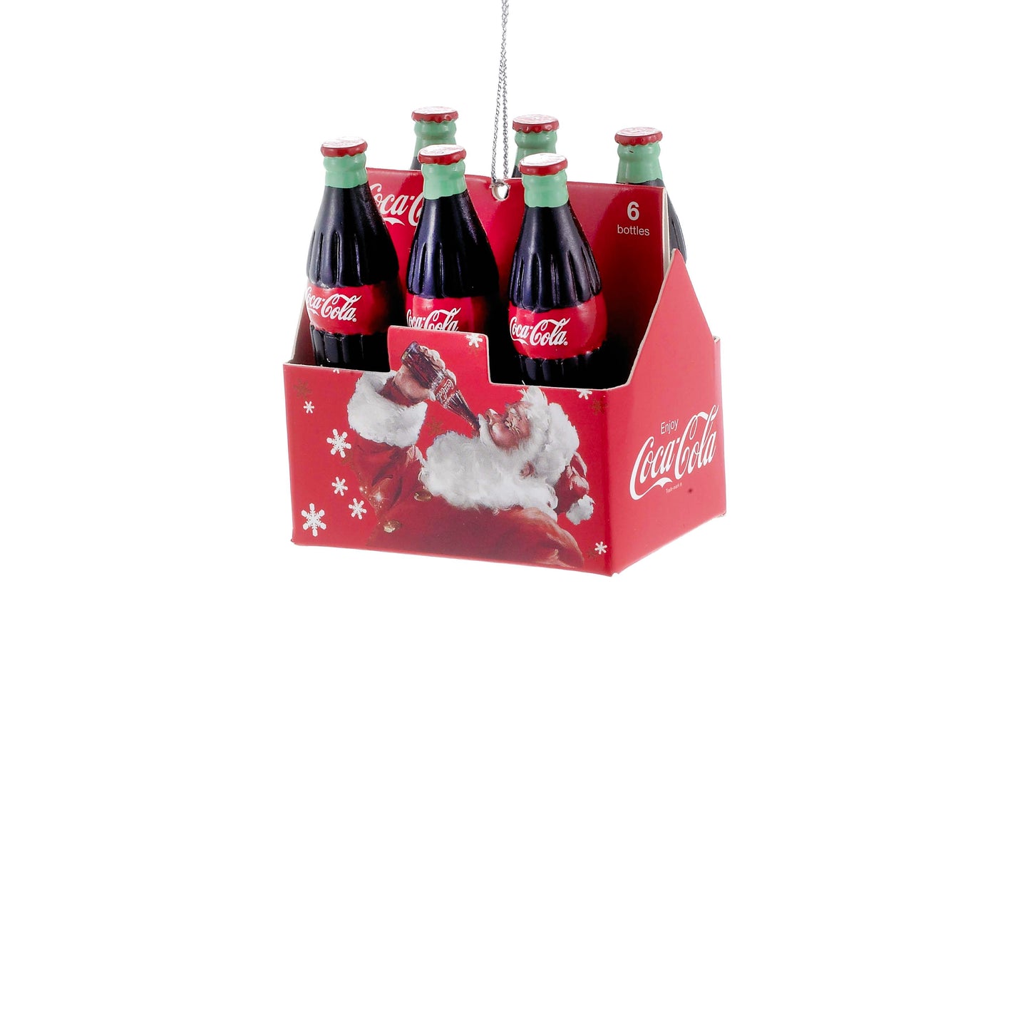 Coca-Cola Glass Bottle 6-Pack Ornament - Default Title - Christmas >> Ornaments >> Licensed