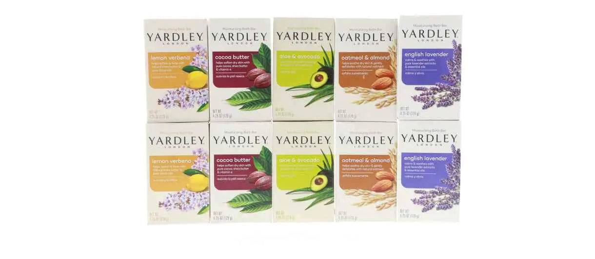 Yardley London Soap Bath Bar Bundle - 10 Bar Pack - - soap