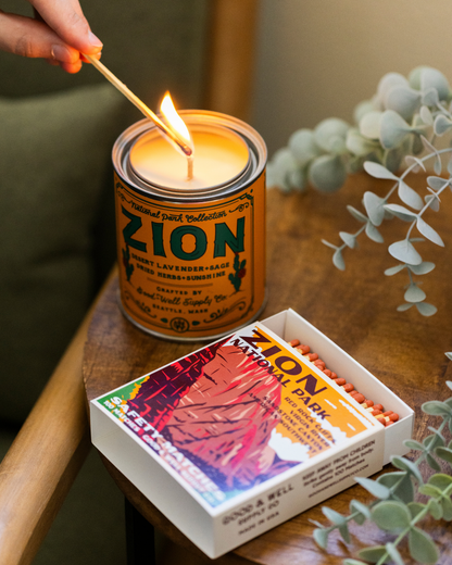 Zion Vintage National Park Cabin Matches - -