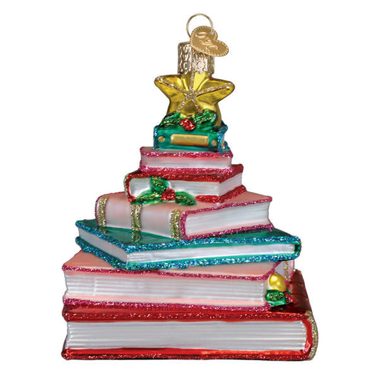 Book Club Tree Glass Ornament - - Christmas >> Ornaments >> Craft and Hobby