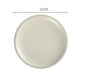 Morandi Ceramic Round Dinner Plates - Beige 8inches - plates