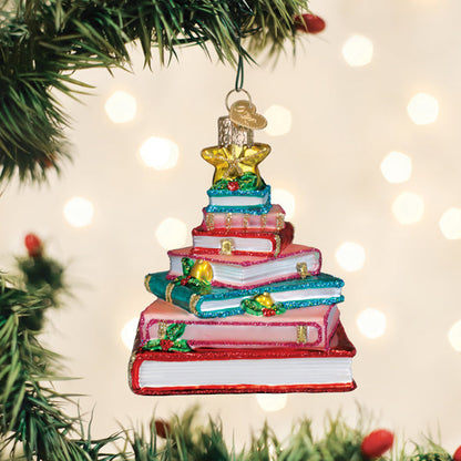Book Club Tree Glass Ornament - - Christmas >> Ornaments >> Craft and Hobby