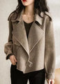 Womens Winter Wool Jacket Khaki