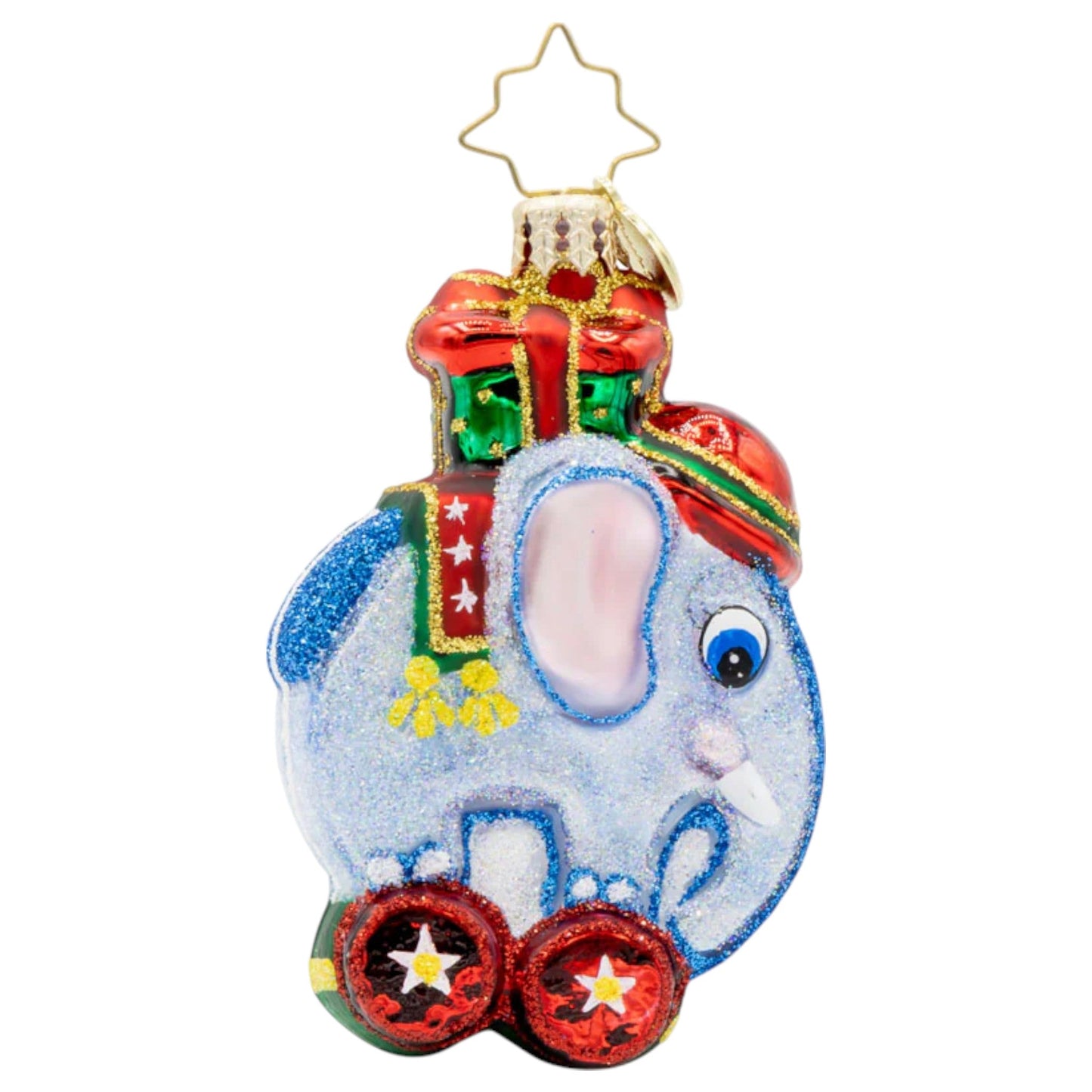 Christopher Radko Little Gem Glass Ornament - Tiny Trunk Traveler Gem - - Christmas >> Ornaments >> Glass