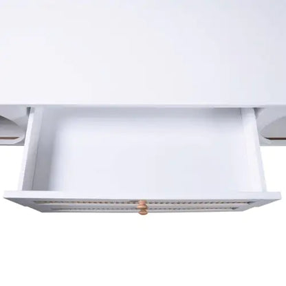 White Rattan TV Stand for TVs Up To 75'' - Kia Day Design