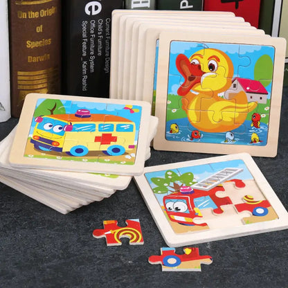 Kids Wooden 3D Puzzle - Kia Day Design